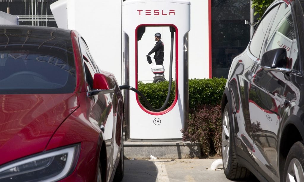 Electric Vehicle - Tesla Supercharger
