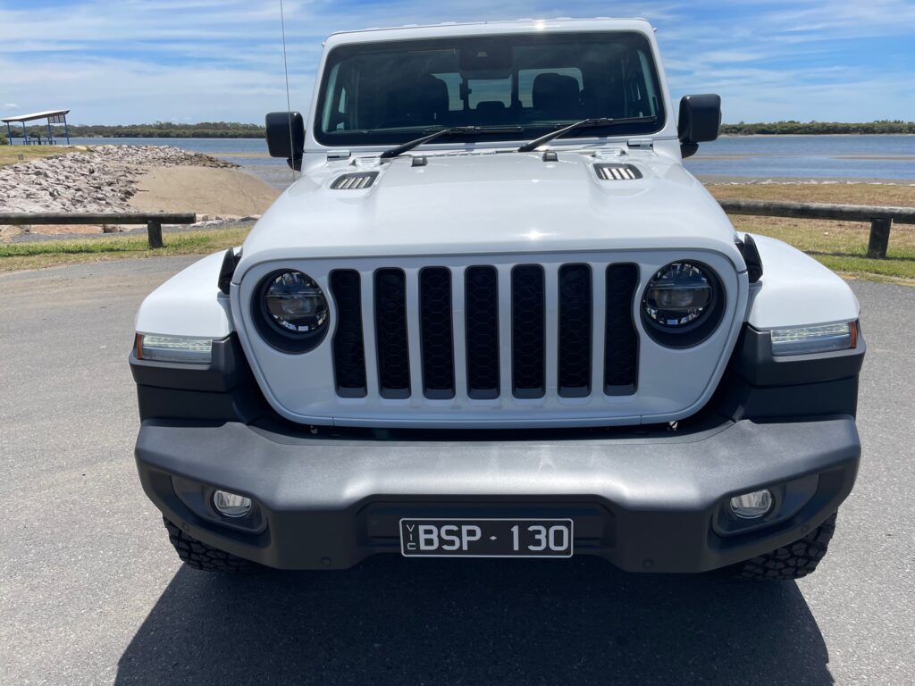 Jeep Gladiator and the famous 7-slot grille